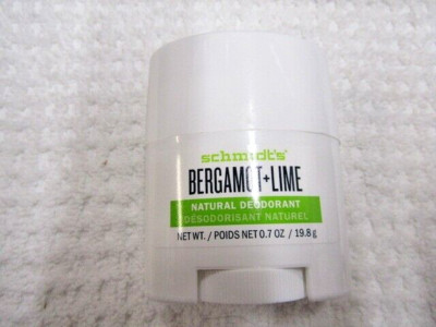 SCHMIDT'S~~BERGAMOT + LIME~~NATURAL DEODORANT 0.7 OZ TRAVEL SIZE 155
