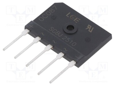 Lot of 10 pcs Bridge rectifier three-phase SGBJ2510 LUGUANG ELECTRONIC