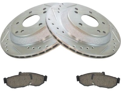 For 1988-1996 Chevrolet Corvette Brake Pad and Rotor Kit Rear 14572KJQV 1989
