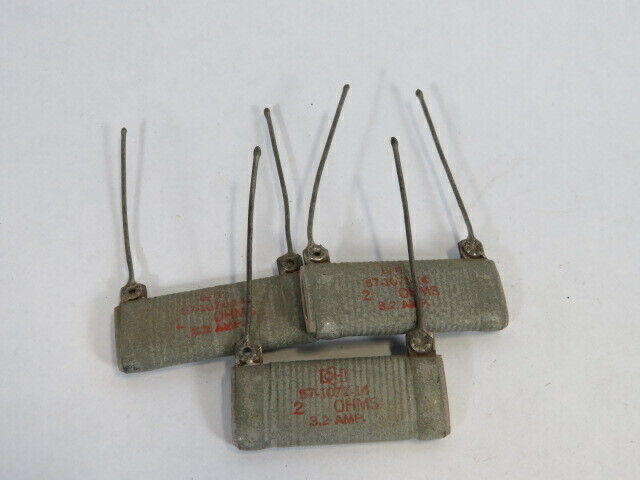 Cutler-Hammer 57-1071-14 Ceramic Capacitor 2 Ohms 3.2A Lot of 3 USED