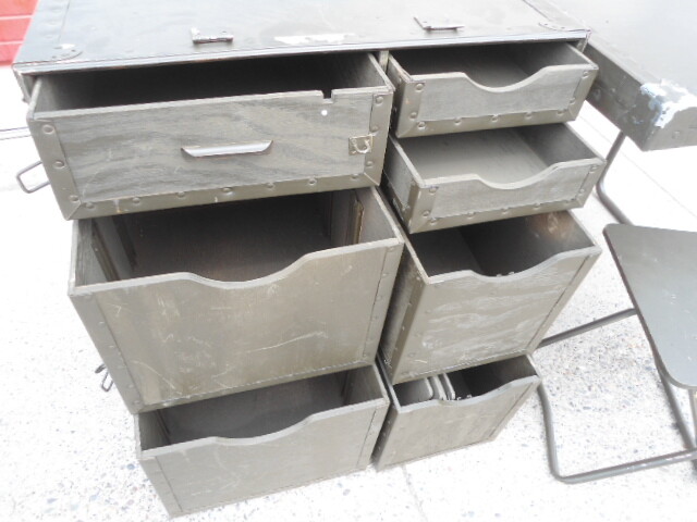 U S Military Wood Field Desk Used Nsn 7110 00 267 1999 Used