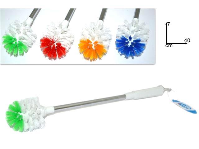 Scopettino Scopino Spazzolino per Water WC metallo colori assortiti 7 x 40 dfh