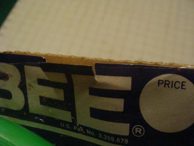 ORIGINAL -- unused -- 1970 -- WHAM-O mfg -- FRISBEE - Green - #132