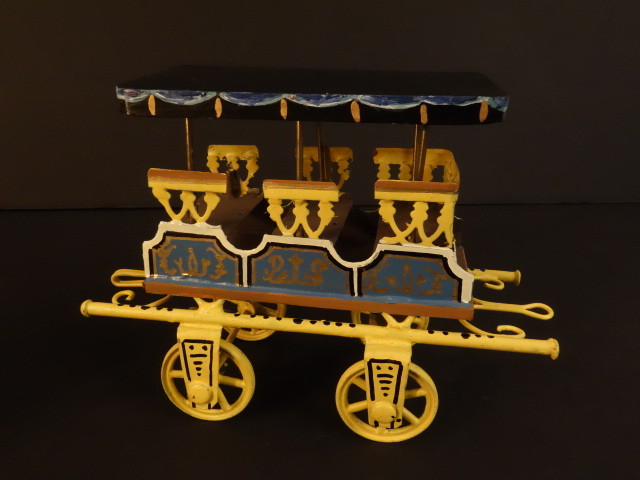 BUCHNER 1870 HANDPAINTED REPRODUCTION TRAIN AND COACHES LENGHT 28