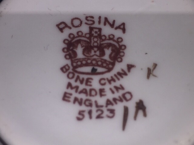 Rosina Tea Cup and Saucer 5123.-B739