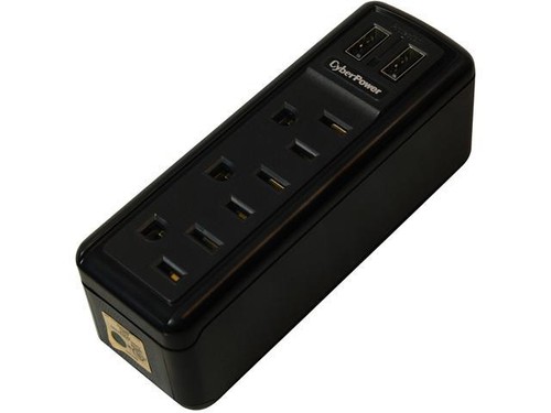 cyberpower trvl918 3 outlets 918 j surge suppressor