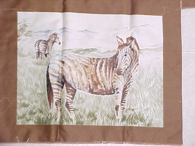 3 Different Jungle Animal  Prints 11.5X14.5 inch Pillow Top Quilt Squares