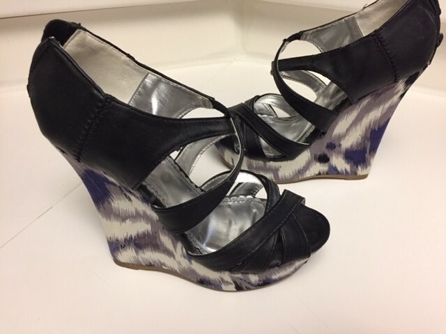 靴 DOLLSKILL GRAY BAHAMA WEDGE HEELS 24cm Generation Kiss