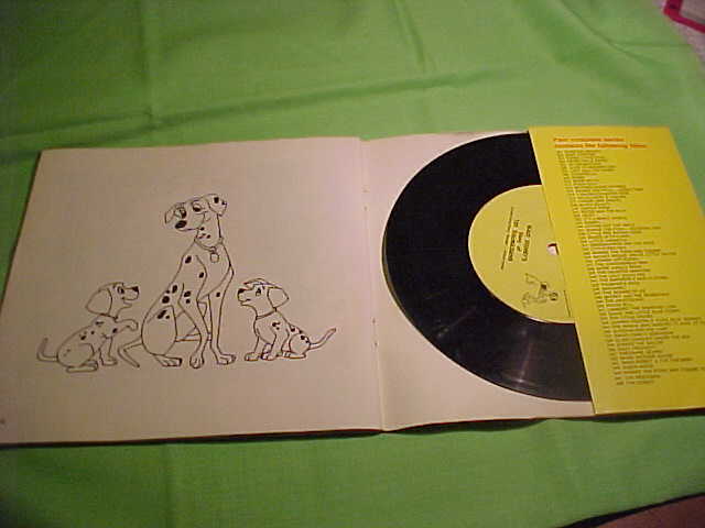 Walt Disney's Story Of 101 Dalmatians - 24 Page Read-Along Book And Record