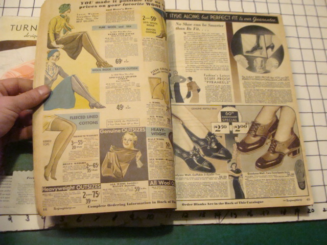 original 1932-33 fall winter MONTGOMERY WARD & co CATALOG, large 606pgs ALBANY