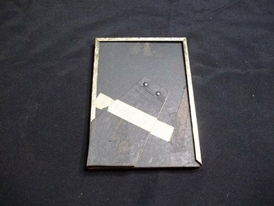 Vintage Ornate Gold Tone Metal 5x7 Picture Frame - Glass Included Attached Easel