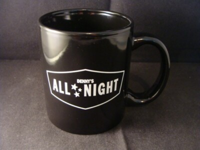 Denny's All Night Diner black coffee mug