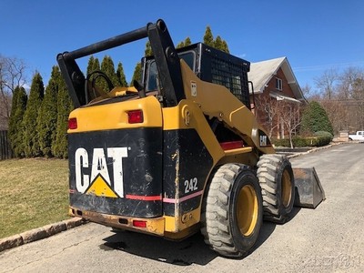 2004 Caterpillar 242 Skid Steer Loader Rubber Tire Diesel Cab Cat Wheel Tractor