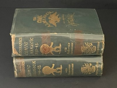 The Comic Almanack illustrated by CRUIKSHANK | 2  Vol. | First Edition | PGB