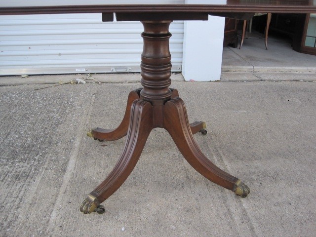 ANTIQUE GEORGE III REGENCY BREAKFAST TABLE MAHOGANY TILT TOP 19TH C ENGLISH