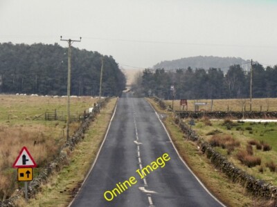 Photo 6x4 B6318, Road junction near the Old Repeater Station Sewing Shiel c2013