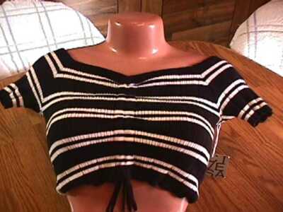 NWT WOMENS ACTIVE USA RIBBED CROP TOP SIZE SMALL