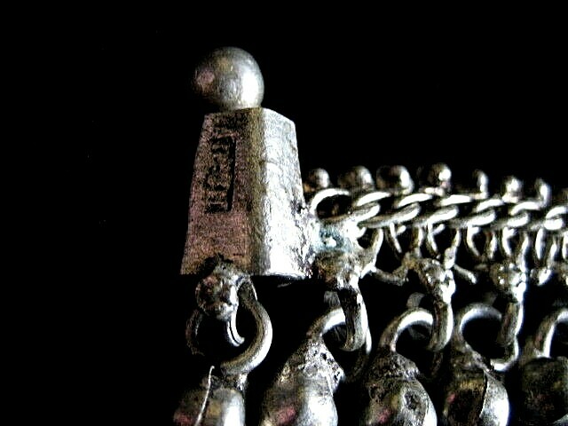 Vintage Belly Dancer Silver Tone Ankle Bracelets