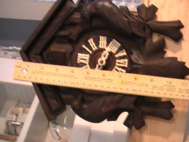 Vintage Cuckoo Clock Germany Black Forest parts repair. complete.