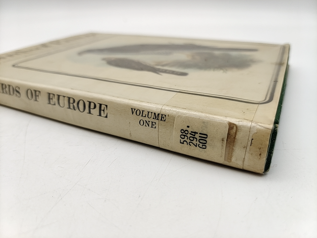 Birds Of Europe: Volume One by A. Rutgers (Text), Illustrations John Gould, 1966 — Lot 008, photograph 2