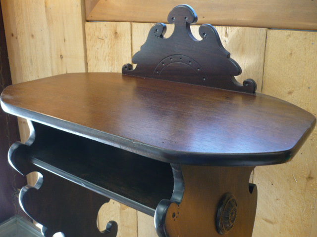 VINTAGE WOODEN TELEPHONE END TABLE