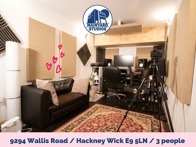 E9 Hackney Wick| Recording STUDIO | Soundproof MUSIC | Influencer Creative Space| Yoga/ Therapy Room