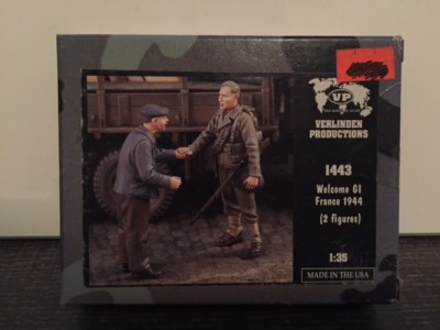 VERLINDEN Productions Welcome GI France 1944 2 Figures 1:35 Scale 1443