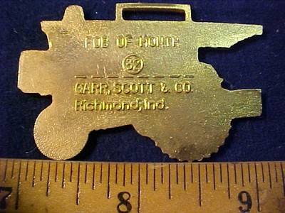 vintage and or used pocket watch fob Garr Scott Tractor