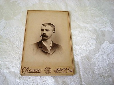 Victorian Cabinet Photo Gentleman With Mustache