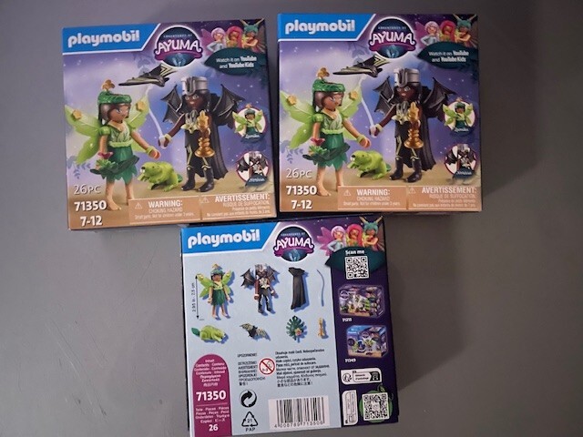 Playmobil Adventures Of Ayuma Forest Fairy & Bat Fairy Mit Seelentieren Neu