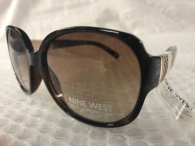 NEW Nine West Womens Oversized Sunglasses Tortise Shell Fashion Trendy A10