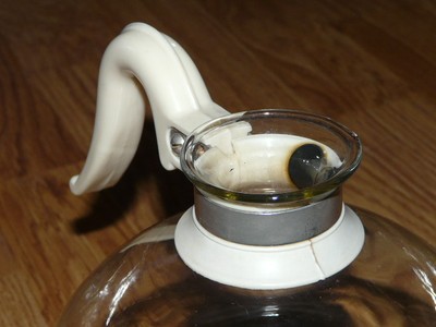 Vintage 1930-40's 6 Cup Silex LK-10 Vacuum Coffee Maker with Electric Heather