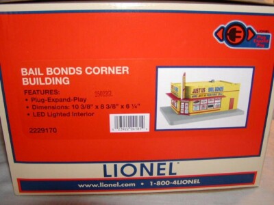Lionel 2229170 Bail Bonds Corner Building PEP O 027 New 2022 MIB Factory Sealed