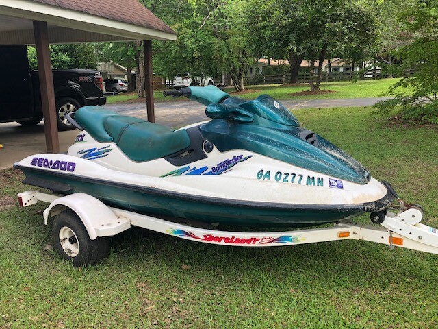 1997 Sea Doo GTX 10'4" Jet Ski & Trailer - Georgia