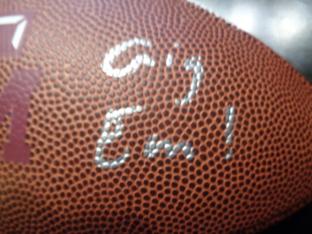 Mike Evans Signed Auto Inscribed 