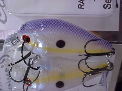 Luck E Strike Rick CLUNN RC2 Series R3 PURPLE BACK SHAD 2 1/4'' Square Bill Lure