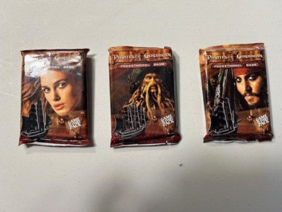 Pirates of the Caribbean PocketModel Lot of 3 Boosters - NEW