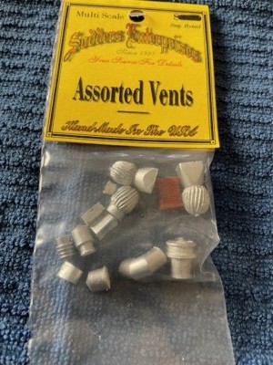 HO Scale-Wall Drain Pipes,Roof Vents.Chimneys-Sodder,Bar Mills,Tichy Train