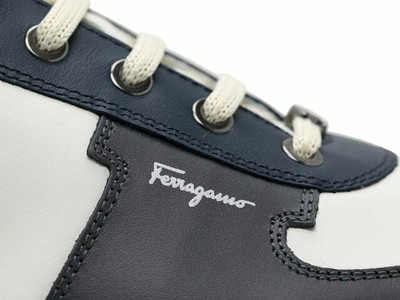 Pre-owned Ferragamo Salvatore  Scuby Men's 727804 White Sneaker Size 7 M Msrp $750