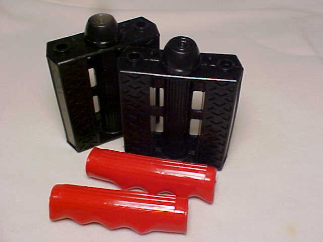 Vintage NOS Black 3/8" Tricycle Pedals & Grips Elgin Colson Murray Huffy Amf