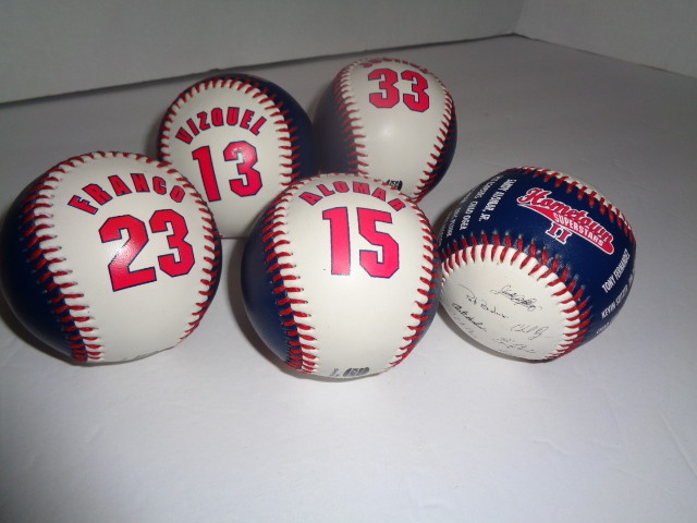 Cleveland Indians Baseballs, Home Town Super Stars, Lot Of 5 New