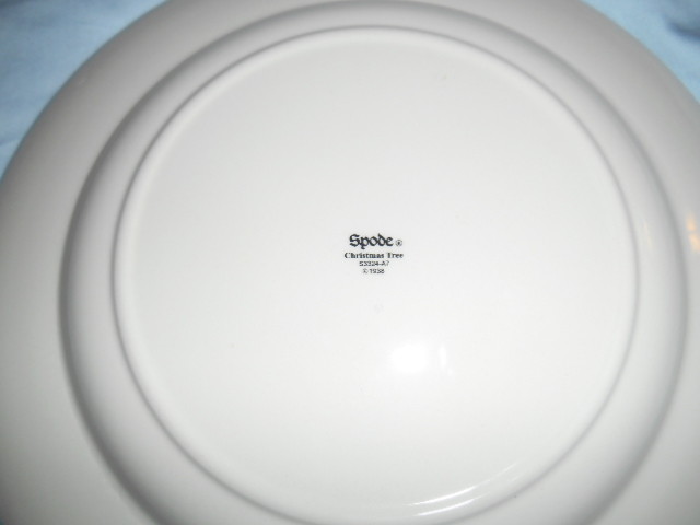 NWOB 2 Beautiful SPODE China Christmas Tree 10.5