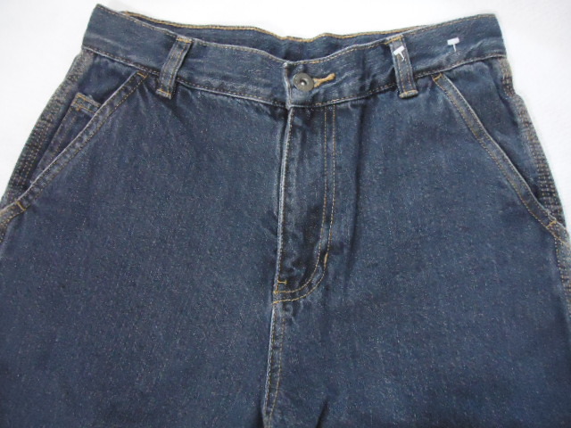 Faded Glory Boy's Carpenter Jeans 100% Cotton (Adjustable Waist)-Size 14 Regular