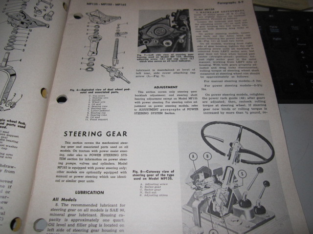 MASSEY FERGUSON MF 135, MF150, MF165,   SHOP MANUAL  No. -27 used