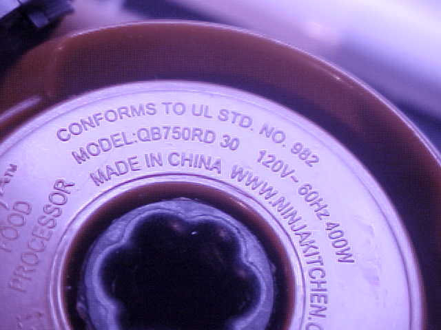 Ninja Red Blender Food Processor Model QB750RD 30 Series Smoothies Prep Nice