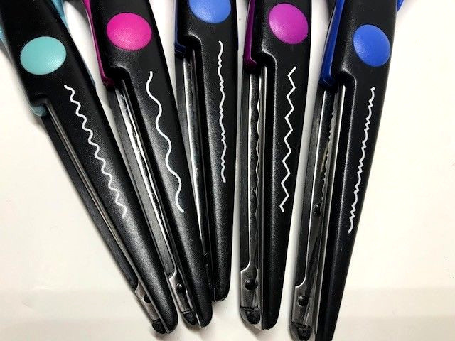 Crafting Scissors 10 Pairs Paper Decorative Border Scrapbooking Art 8 Inch