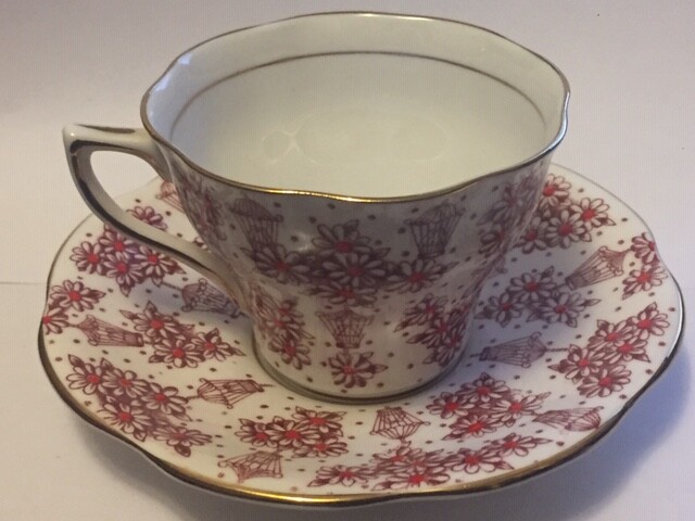 Rosina Tea Cup and Saucer 5123.-B739