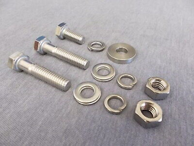 Ford Essex & Kent Crossflow Stainless Steel Dynamo Mounting Bolts & Washers (3)