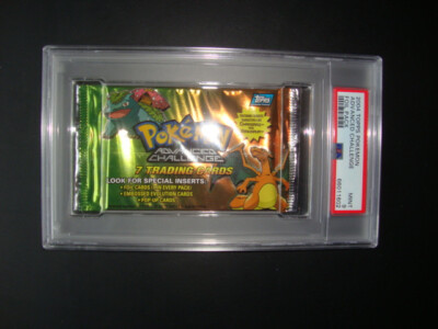 2004 Topps Pokemon Advanced Challenge Foil Pack Charizard & Venusaur ART Psa 9