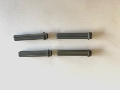 LEGO Technic Parts: Axle Rod 3L (1'') w Stud End, Prt# 6587, Dark Bl Gray - 4 Pcs